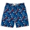 Guys Lacrosse Swim Trunks - All American Lacrosse 2 Guys Lacrosse Swim Trunks - All American Lacrosse -Sport Gift Store lx 12578 FRONT