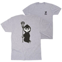 Guys Lacrosse Short Sleeve Tee - Lacrosse Reaper (Back Design)