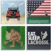 Guys Lacrosse Canvas Wall Art - Lacrosse Life - 4 Piece Set