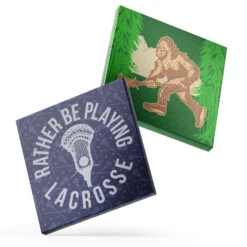 Guys Lacrosse Canvas Wall Art - Lacrosse Big Foot - 2 Piece Set
