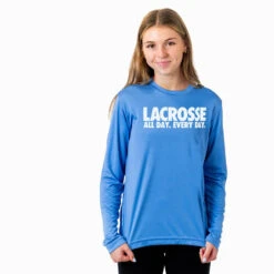 Lacrosse Long Sleeve Performance Tee - All Day Every Day 9 Lacrosse Long Sleeve Performance Tee - All Day Every Day -Sport Gift Store lx 12770 LIGHTBLUE FEMALE