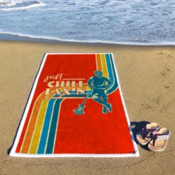 Lacrosse Towel - Just Chillxn -Sport Gift Store lx 12930 BEACH