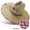 Lacrosse Straw Hat - Patriotic -Sport Gift Store lx 12949 MAIN