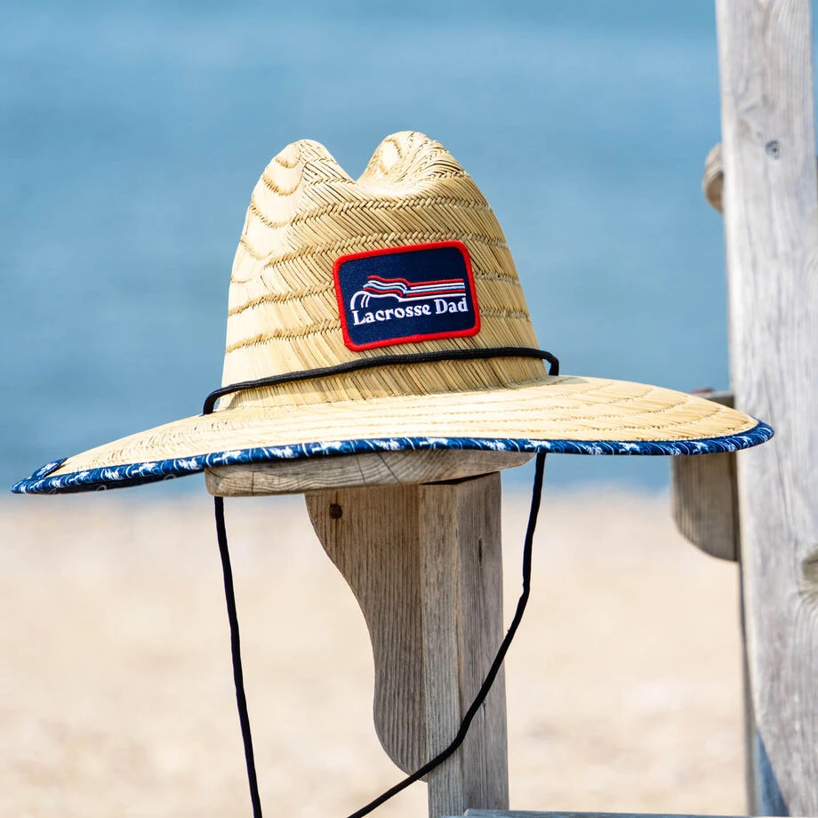 Lacrosse Straw Hat - Lacrosse Dad 4 Lacrosse Straw Hat - Lacrosse Dad - Image 2