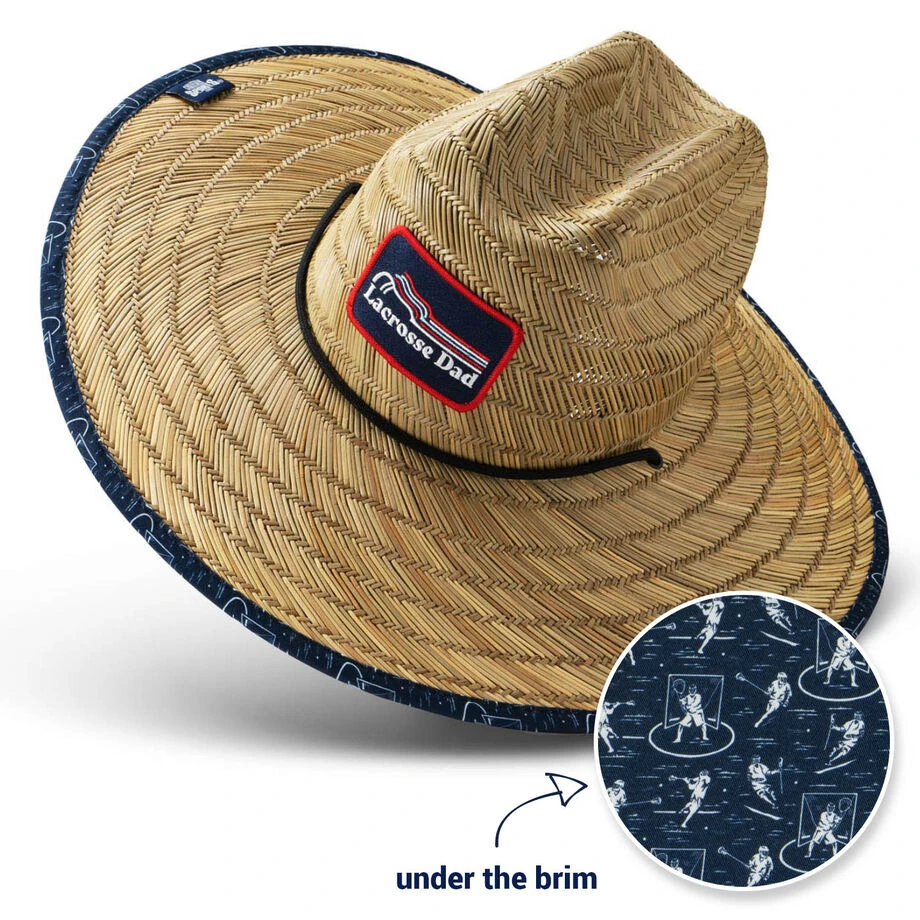 Lacrosse Straw Hat - Lacrosse Dad 3 Lacrosse Straw Hat - Lacrosse Dad