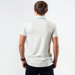 Guys Lacrosse Short Sleeve Polo Shirt - Island Breeze -Sport Gift Store lx 12952 MODEL BACK