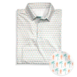 Guys Lacrosse Short Sleeve Polo Shirt - Island Breeze