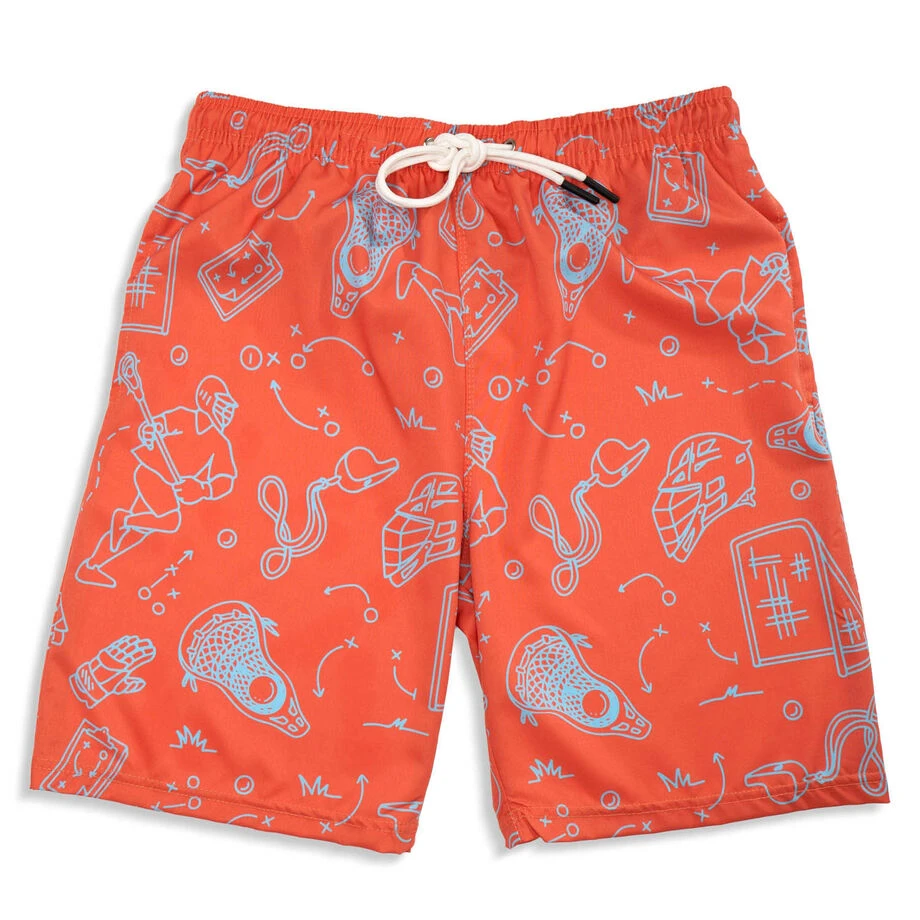 Guys Lacrosse Swim Trunks - Iconic 3 Guys Lacrosse Swim Trunks - Iconic
