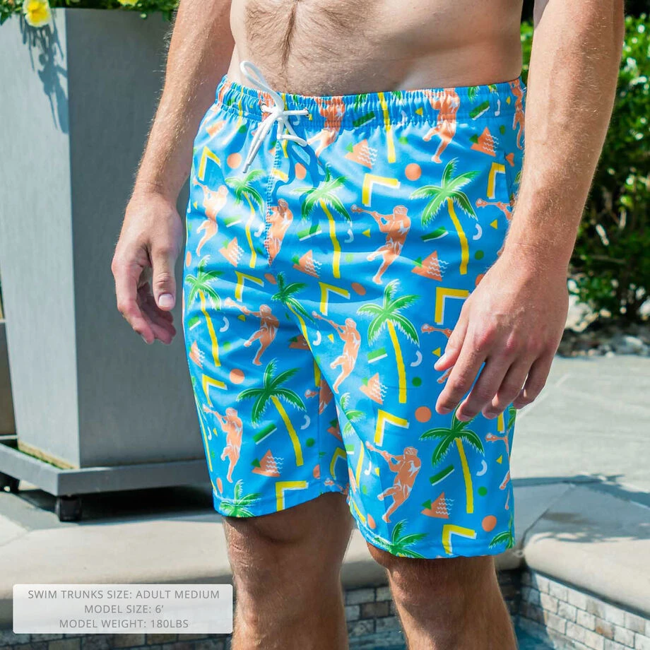 Guys Lacrosse Swim Trunks - Island Breeze 4 Guys Lacrosse Swim Trunks - Island Breeze - Image 2