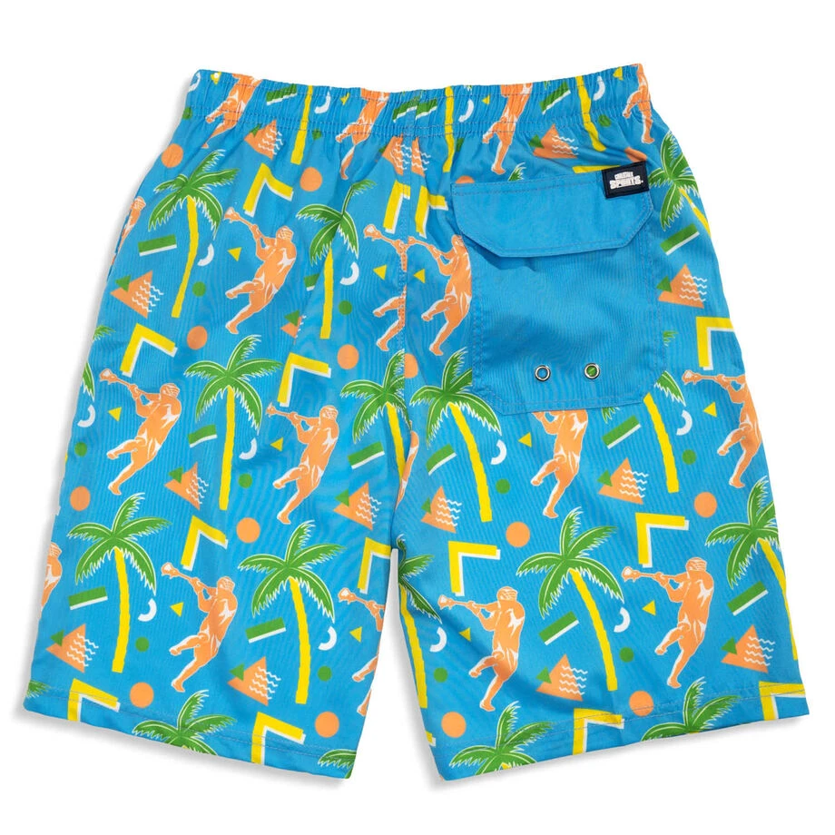 Guys Lacrosse Swim Trunks - Island Breeze 5 Guys Lacrosse Swim Trunks - Island Breeze - Image 3