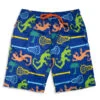 Guys Lacrosse Swim Trunks - Lax Lizard -Sport Gift Store lx 12958 FRONT