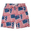 Guys Lacrosse Swim Trunks - Patriotic -Sport Gift Store lx 12959 FRONT