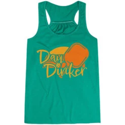 Pickleball Flowy Racerback Tank Top - Day Dinker