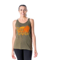 Pickleball Women's Everyday Tank Top - Day Dinker 6 Pickleball Women's Everyday Tank Top - Day Dinker -Sport Gift Store pb 00012 OLIVE MODEL