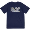 Pickleball Short Sleeve Performance Tee - Eat. Sleep. Pickleball 1 Pickleball Short Sleeve Performance Tee - Eat. Sleep. Pickleball -Sport Gift Store pb 00017 NAVY MAIN