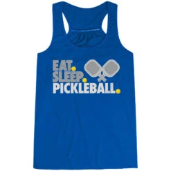 Pickleball Flowy Racerback Tank Top - Eat. Sleep. Pickleball