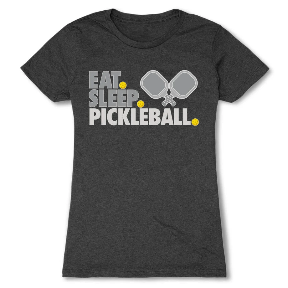 Pickleball Women's Everyday Tee - Eat. Sleep. Pickleball 3 Pickleball Women's Everyday Tee - Eat. Sleep. Pickleball