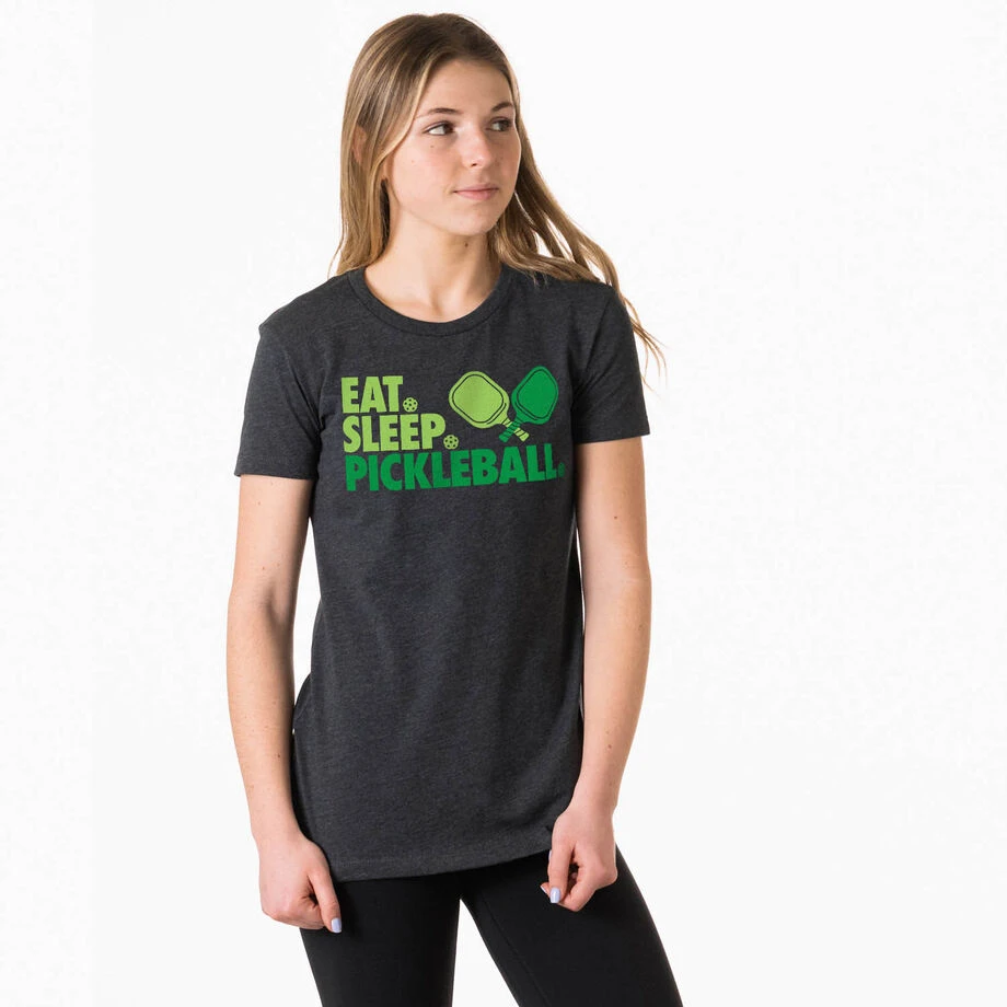 Pickleball Women's Everyday Tee - Eat. Sleep. Pickleball 4 Pickleball Women's Everyday Tee - Eat. Sleep. Pickleball - Image 2