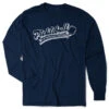 Pickleball Tshirt Long Sleeve - Kind Of A Big Dill -Sport Gift Store pb 00039 NAVY MAIN
