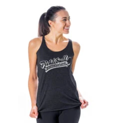 Pickleball Women's Everyday Tank Top - Kind Of A Big Dill 6 Pickleball Women's Everyday Tank Top - Kind Of A Big Dill -Sport Gift Store pb 00048 BLACK MODEL