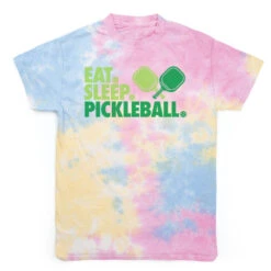 Pickleball Short Sleeve T-Shirt - Eat. Sleep. Pickleball Tie-Dye