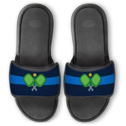 Pickleball Repwell® Slide Sandals - Crossed Paddles