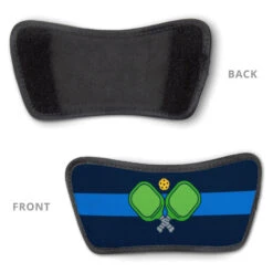 Pickleball Repwell® Sandal Straps - Crossed Paddles -Sport Gift Store pb 00066 STRAPS DETAIL