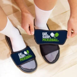 Pickleball Repwell® Sandal Straps - Eat. Sleep. Pickleball -Sport Gift Store pb 00068 STRAPS LIFESTYLE