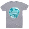 Pickleball Short Sleeve T-Shirt - Serve's Up 1 Pickleball Short Sleeve T-Shirt - Serve's Up -Sport Gift Store pb 00070 GRAY FLAT