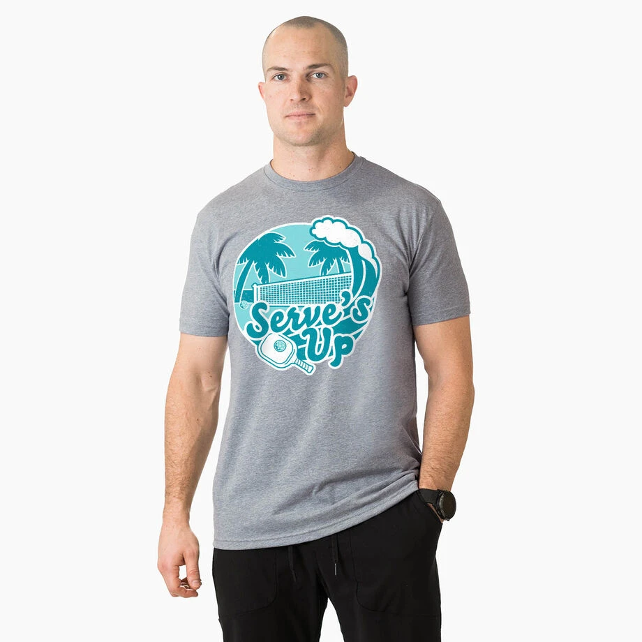 Pickleball Short Sleeve T-Shirt - Serve's Up 4 Pickleball Short Sleeve T-Shirt - Serve's Up - Image 2