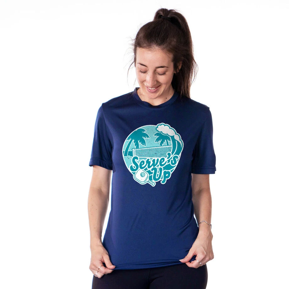 Pickleball Short Sleeve Performance Tee - Serve's Up 5 Pickleball Short Sleeve Performance Tee - Serve's Up - Image 3
