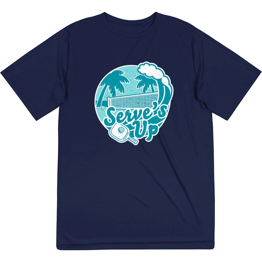 Pickleball Short Sleeve Performance Tee - Serve's Up 3 Pickleball Short Sleeve Performance Tee - Serve's Up