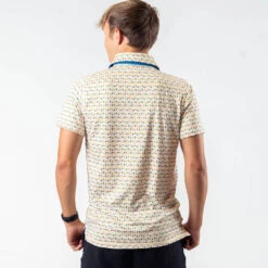 Pickleball Short Sleeve Polo Shirt - Dink Shot -Sport Gift Store pb 00101 MODEL 2 BACK