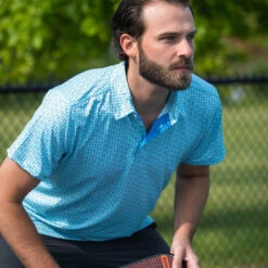 Pickleball Short Sleeve Polo Shirt - Rally 18 Pickleball Short Sleeve Polo Shirt - Rally -Sport Gift Store pb 00103 LIFESTYLE 3