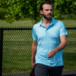 Pickleball Short Sleeve Polo Shirt - Rally 19 Pickleball Short Sleeve Polo Shirt - Rally -Sport Gift Store pb 00103 LIFESTYLE 4