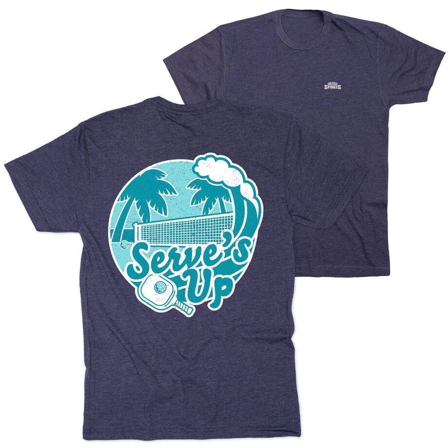 Pickleball Short Sleeve T-Shirt - Serve's Up (Back Design) 3 Pickleball Short Sleeve T-Shirt - Serve's Up (Back Design)