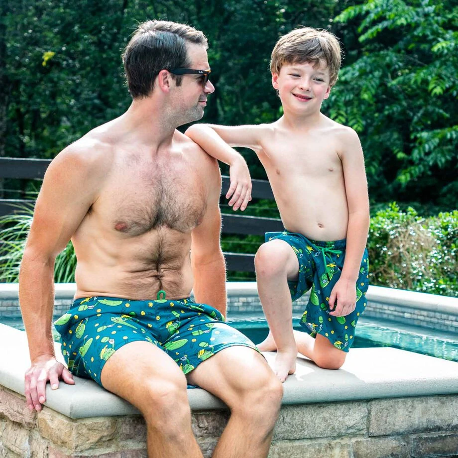 Pickleball Swim Trunks - Big Dill 5 Pickleball Swim Trunks - Big Dill - Image 3