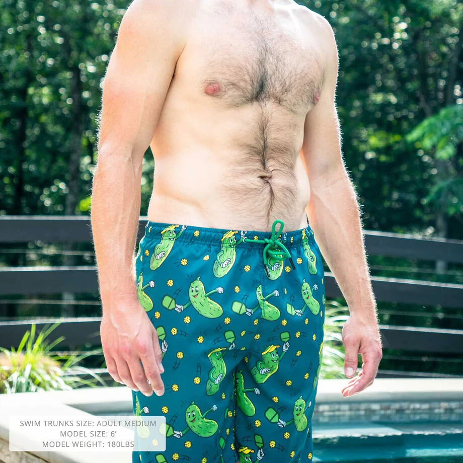 Pickleball Swim Trunks - Big Dill 7 Pickleball Swim Trunks - Big Dill - Image 5