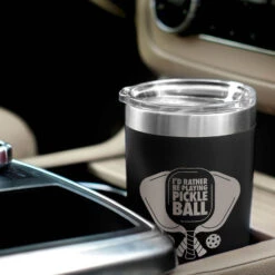 Pickleball 20 Oz. Double Insulated Tumbler - I'd Rather Be Playing Pickleball 11 Pickleball 20 Oz. Double Insulated Tumbler - I'd Rather Be Playing Pickleball -Sport Gift Store pb 00122 BLACK CAR