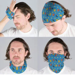 Pickleball Multifunctional Headwear - Dink Shot RokBAND -Sport Gift Store pb 00132 LIGHTBLUE MALECOMP