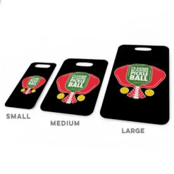 Pickleball Bag/Luggage Tag - I'd Rather Be Playing Pickleball -Sport Gift Store pb 00142 BLACK ALLSIZES