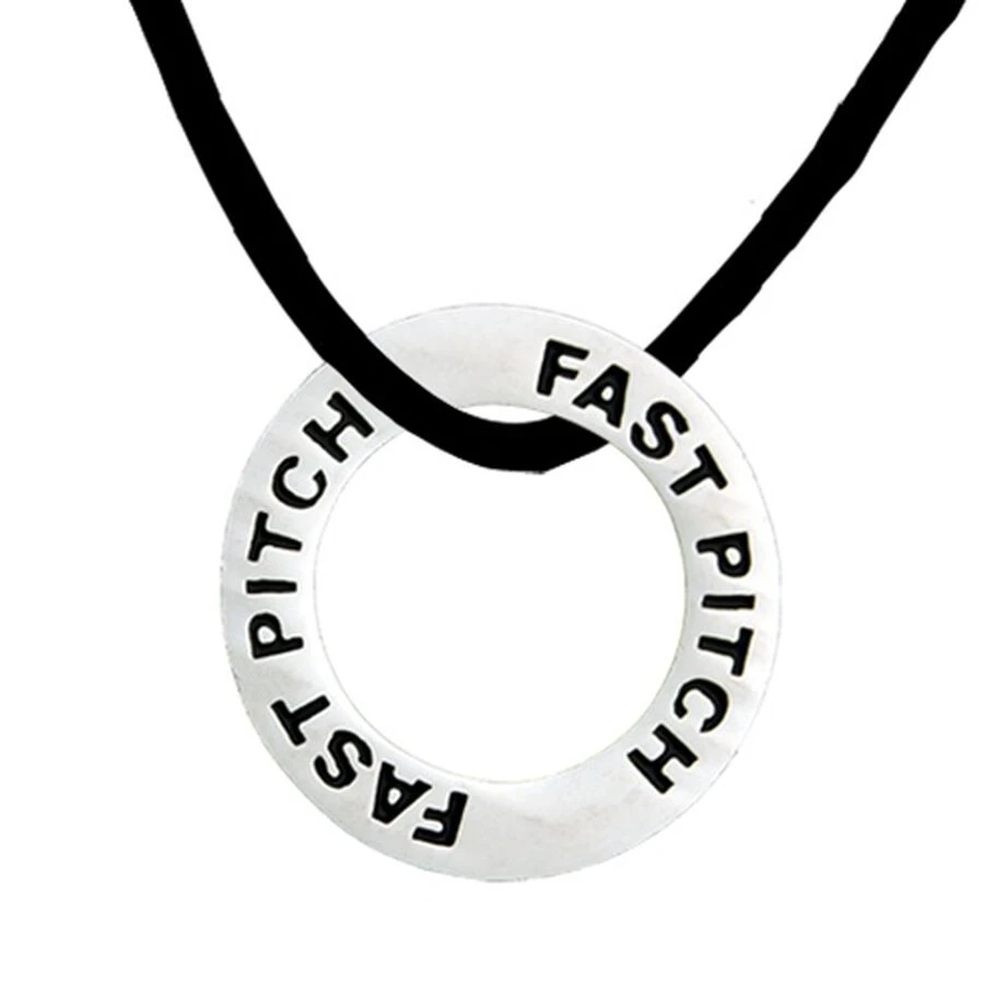 Softball (Fast Pitch) Message Ring Necklace 6 Softball (Fast Pitch) Message Ring Necklace - Image 4
