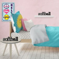 Softball Wood Words Ready For Team To Autograph -Sport Gift Store sb 01298 6