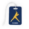 Softball Bag/Luggage Tag - Personalized Softball Batter -Sport Gift Store sb 02038 NAVYGOLD MEDIUM