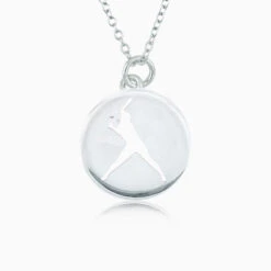 Home Run Softball Girl Pendant Necklace