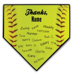 Softball Personalized Thanks Coach Home Plate Plaque 12 Softball Personalized Thanks Coach Home Plate Plaque -Sport Gift Store sb 02466 EXAMPLE2