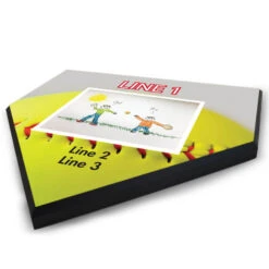 Softball Home Plate Plaque Your Artwork With Softball Background -Sport Gift Store sb 02659 ANGLE