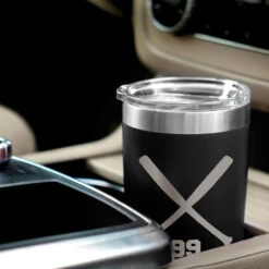 Softball 20 Oz. Double Insulated Tumbler - Personalized Crossed Bats 13 Softball 20 Oz. Double Insulated Tumbler - Personalized Crossed Bats -Sport Gift Store sb 03154 BLACK CAR