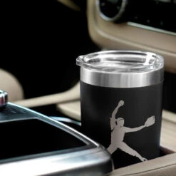 Softball 20 Oz. Double Insulated Tumbler - Pitcher -Sport Gift Store sb 03156 BLACK CAR
