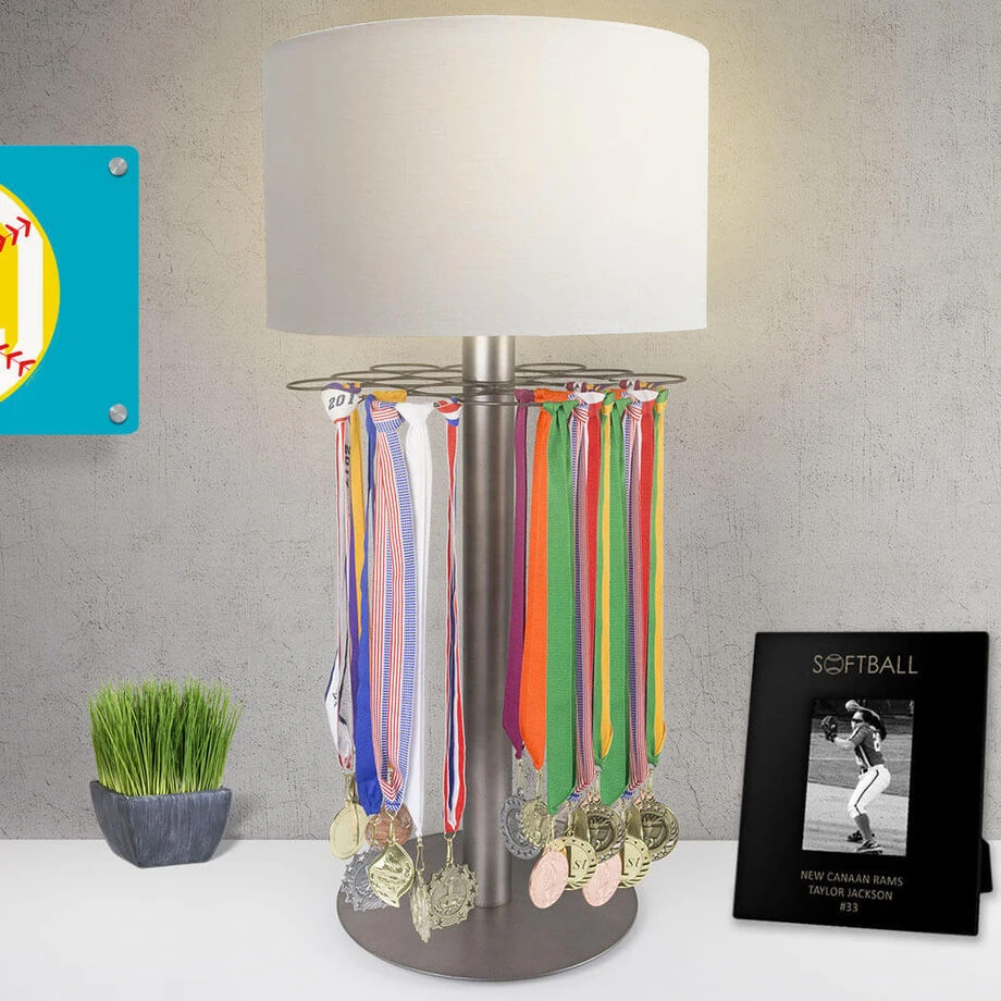 Softball Tabletop Medal Display Lamp 4 Softball Tabletop Medal Display Lamp - Image 2